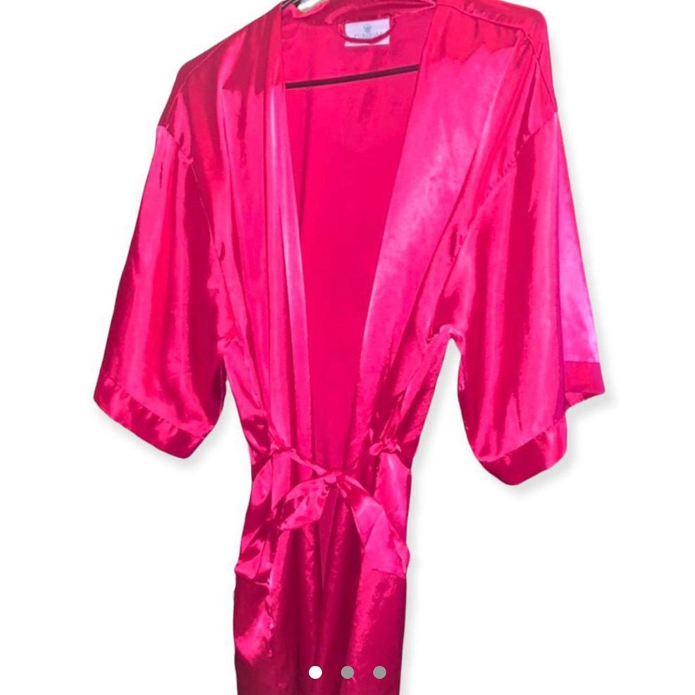 Hot Pink Satin Robe from Amazon